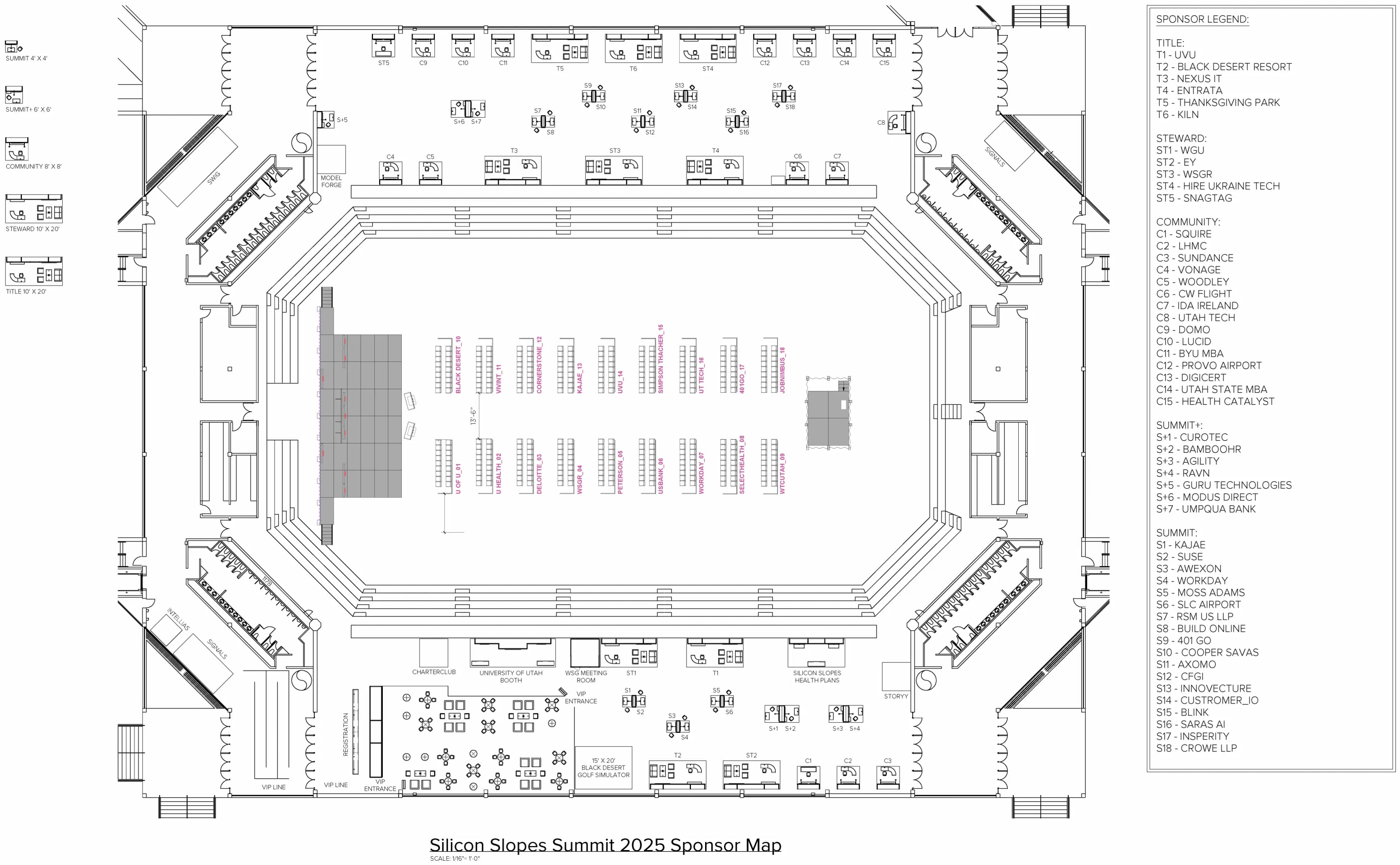 Summit 2025 sponsor map.